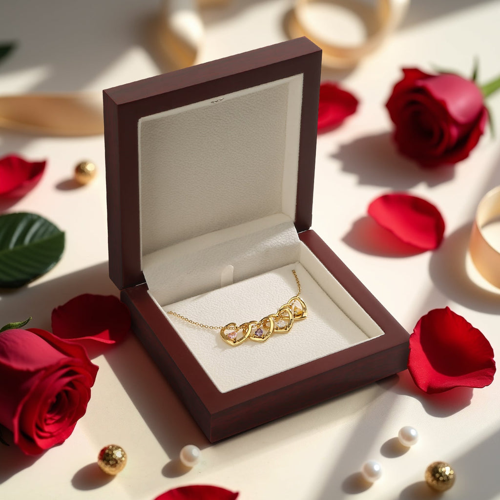 "Heart of the Family" - Personalized Birthstone Necklace