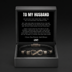 Infinity Name Bracelet - For the Man Who Holds Us Together