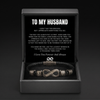 Infinity Name Bracelet - For the Man Who Holds Us Together