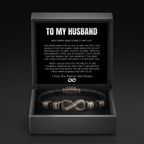 Infinity Name Bracelet - For the Man Who Holds Us Together