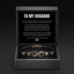 Infinity Name Bracelet - For the Man Who Holds Us Together