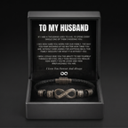 Infinity Name Bracelet - For the Man Who Holds Us Together