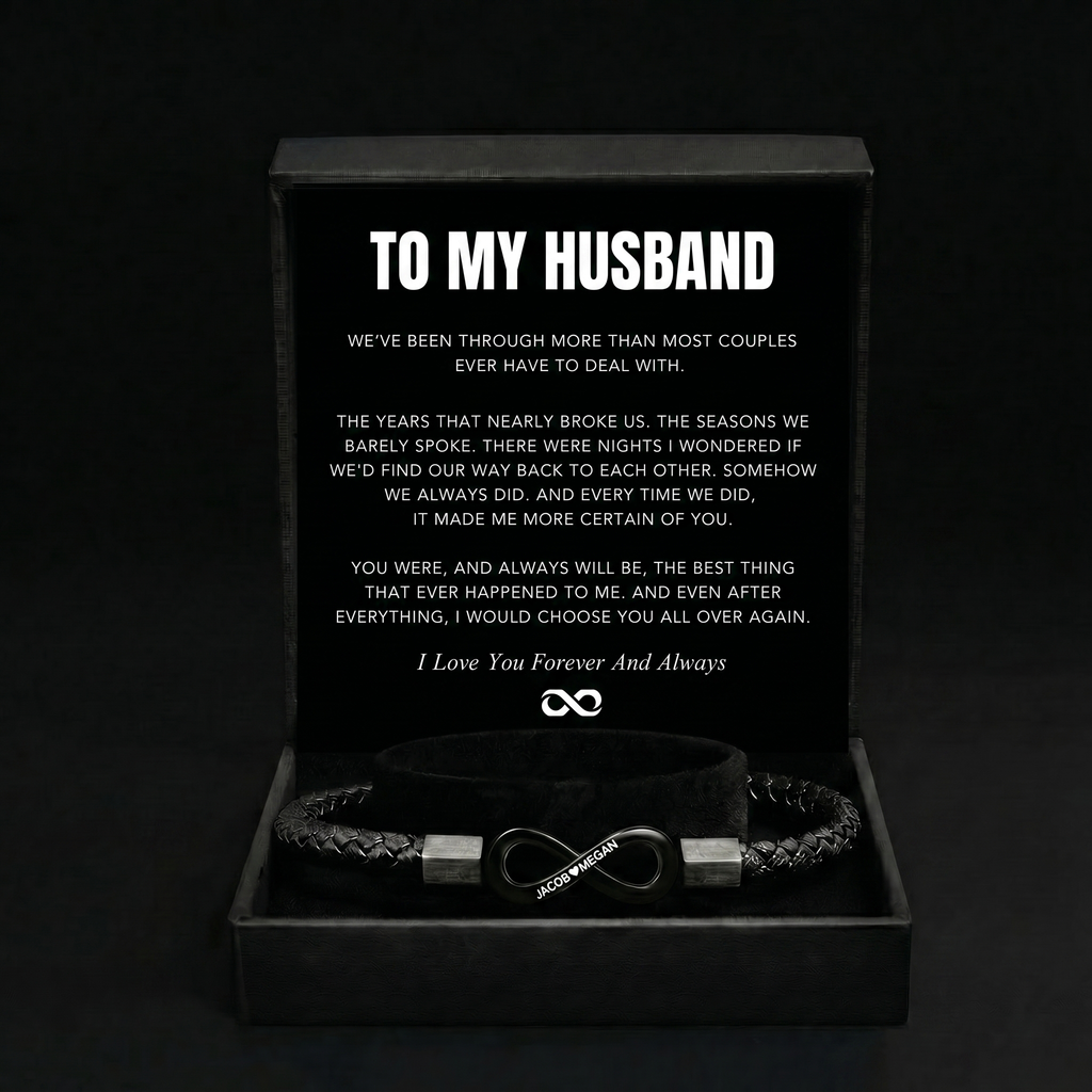 "To My Man" - Infinity Personalized Bracelet