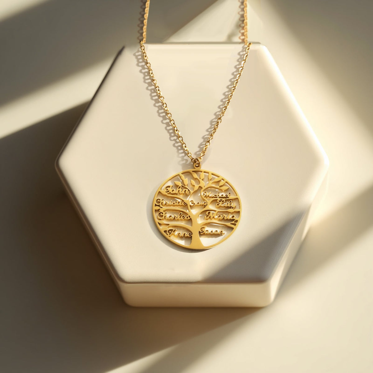 "Family Tree of Love" - Necklace with Luxury LED Box