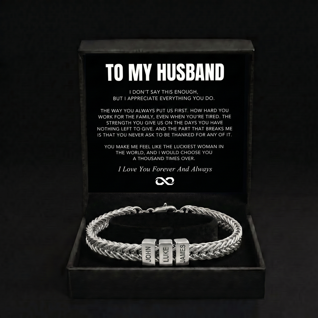 Family Name Bracelet - For the Man Who Holds Us Together