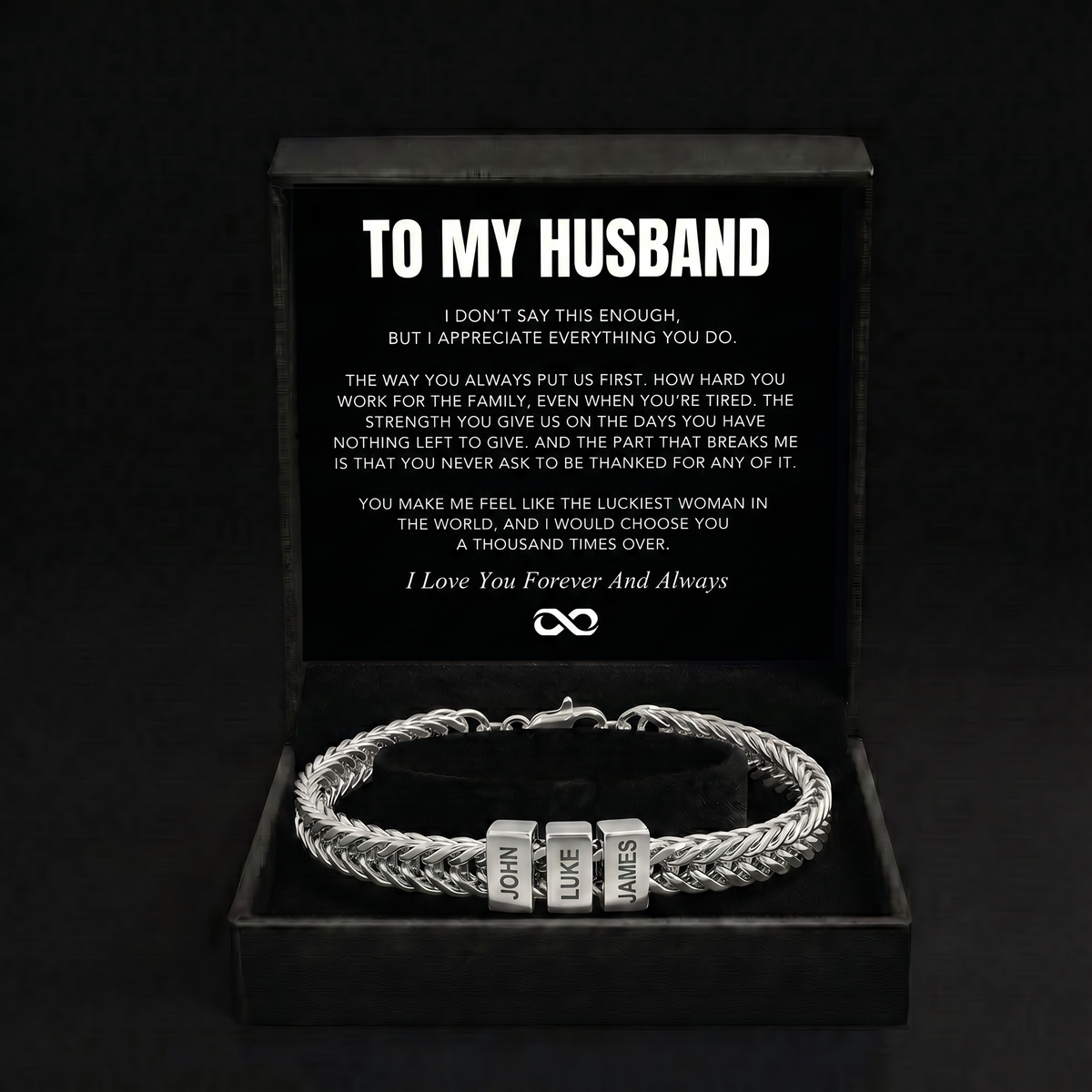Family Name Bracelet - For the Man Who Holds Us Together