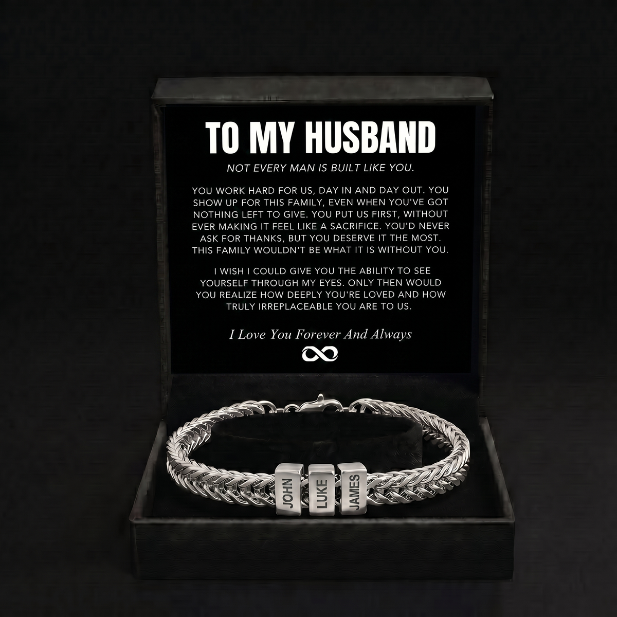 Family Name Bracelet - For the Man Who Holds Us Together