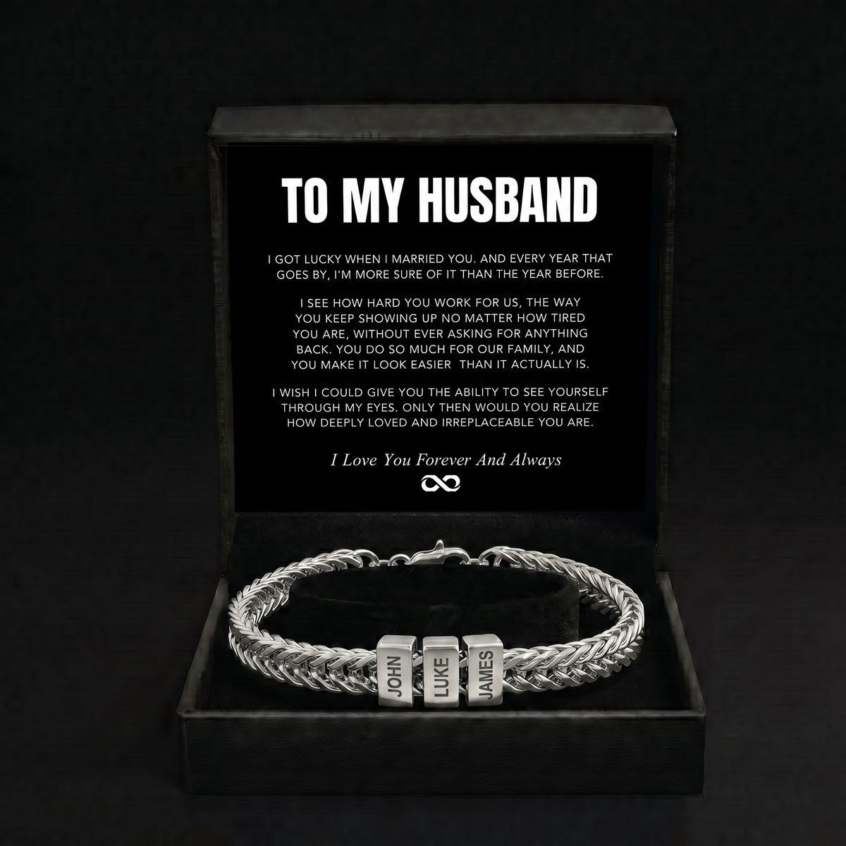 Family Name Bracelet - For the Man Who Holds Us Together