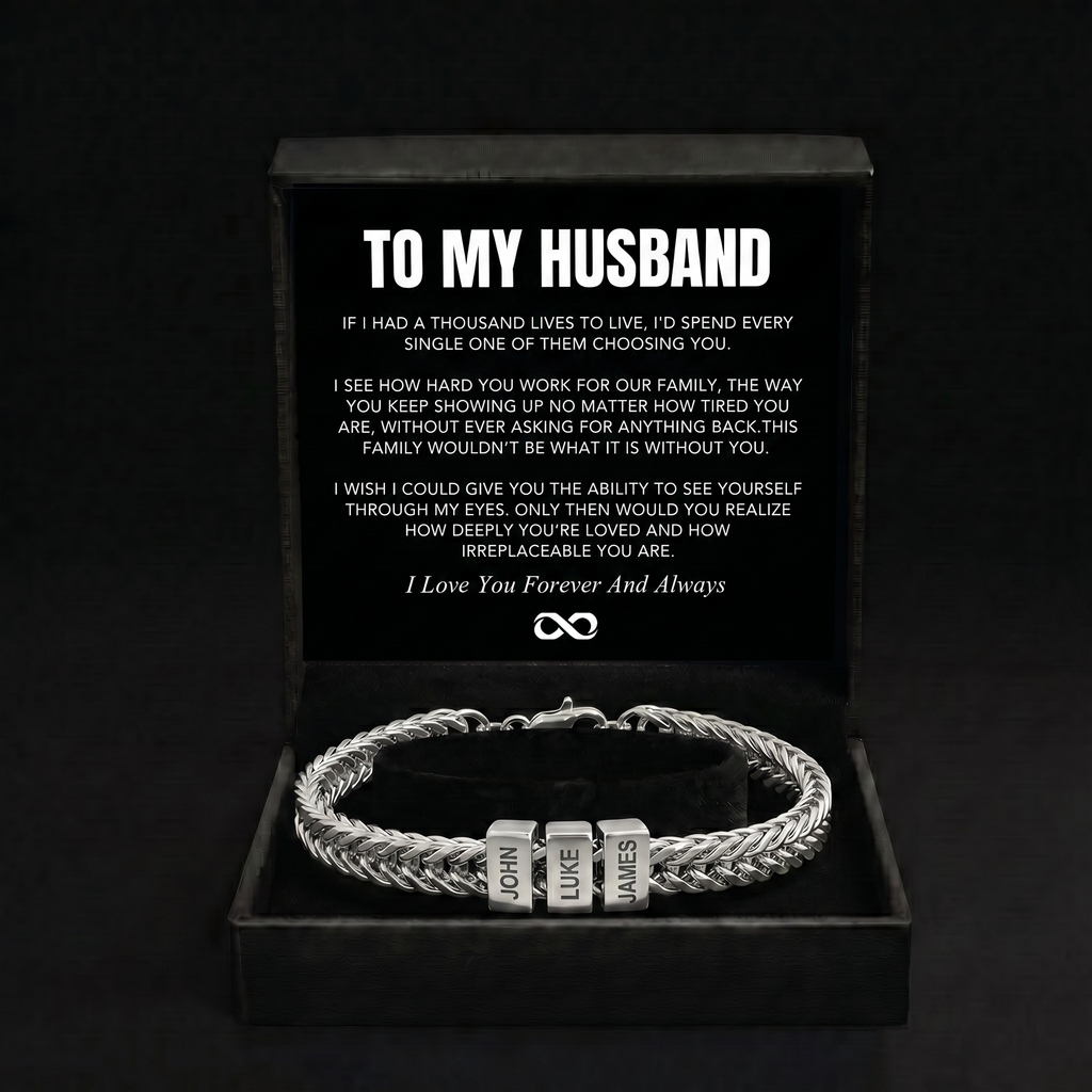 Family Name Bracelet - For the Man Who Holds Us Together