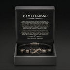 Infinity Name Bracelet - For the Man Who Holds Us Together