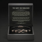 Infinity Name Bracelet - For the Man Who Holds Us Together