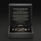Infinity Name Bracelet - For the Man Who Holds Us Together