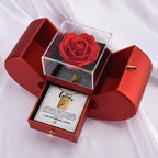 Eternal Promise - Love Letter Necklace & Forever Rose Gift Set