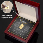 "Secret Love Note" Engraved Necklace in Luxury LED Box
