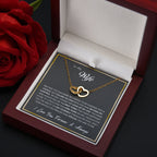 "Two Hearts, One Love" Engraved Necklace in a Luxury LED Box