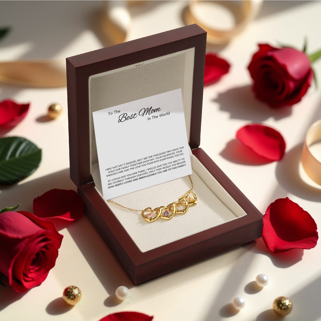 "Heart of the Family" - Personalized Birthstone Necklace