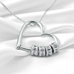"The Heart of Our Family" - Customized Heart Necklace