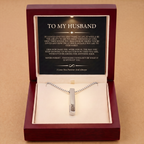 To My Husband - Personalized Hexagon Necklace