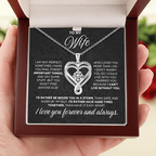"To My Wife" Forever & Always Heart Necklace