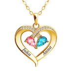 Forever Yours – Birthstone Heart Necklace