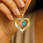 Forever Yours – Birthstone Heart Necklace