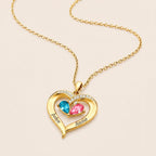 Siempre Tuya – Collar de Corazón con Piedra de Nacimiento
