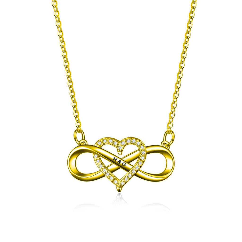 Forever Love – Personalized Infinity Heart Necklace with LED Gift Box