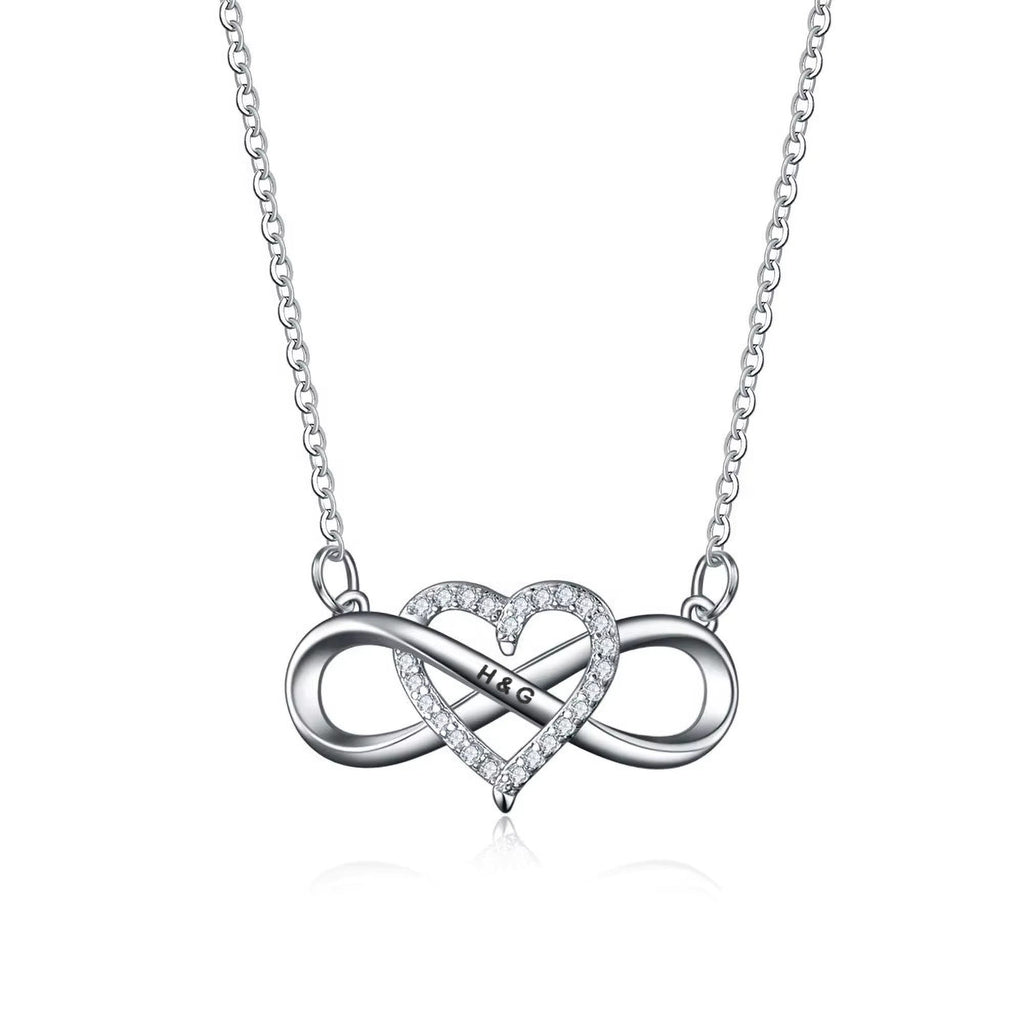 Forever Love – Personalized Infinity Heart Necklace with LED Gift Box