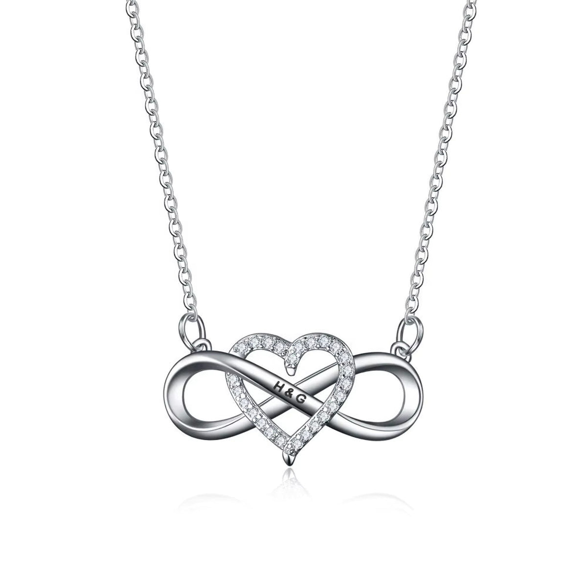 Forever Love – Personalized Infinity Heart Necklace with LED Gift Box