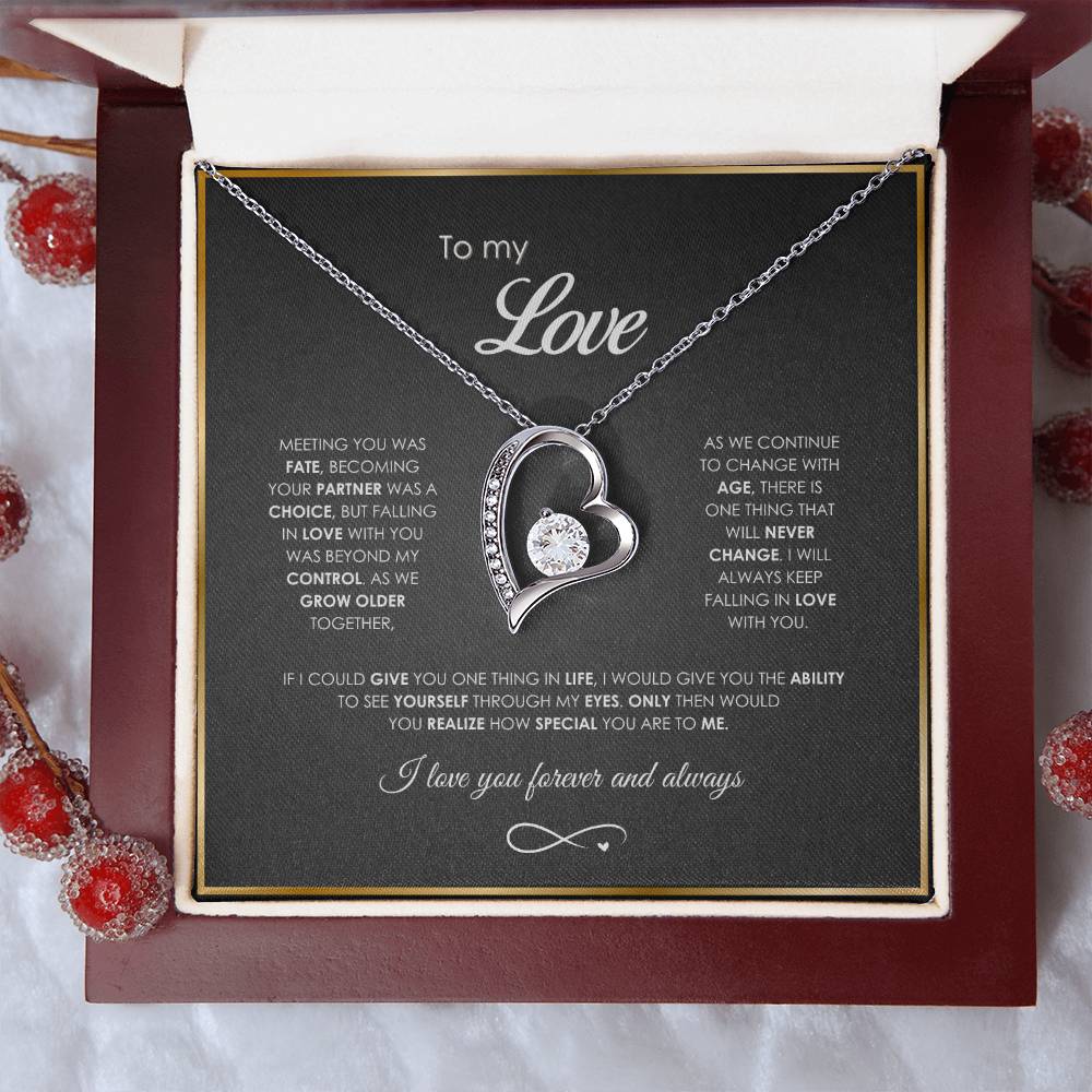 "Forever in My Heart" – Necklace & Luxury LED Gift Box