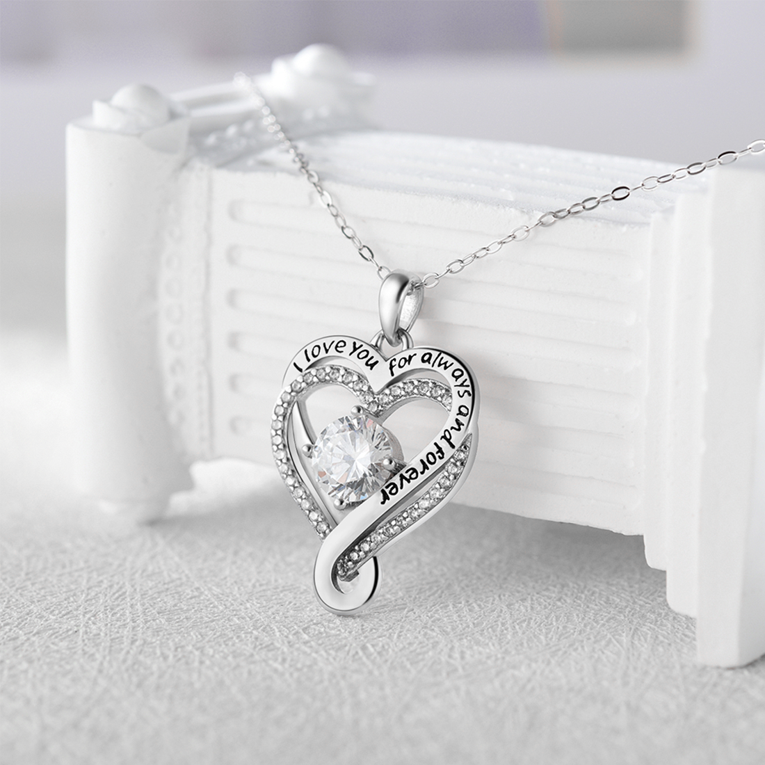 "To My Love" Infinity Heart Necklace