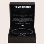 "To My Husband" - Infinity Personalized Bracelet