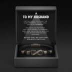 Infinity Name Bracelet - For the Man Who Holds Us Together