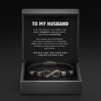 Infinity Name Bracelet - For the Man Who Holds Us Together