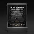 Infinity Name Bracelet - For the Man Who Holds Us Together