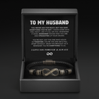 Infinity Name Bracelet - For the Man Who Holds Us Together