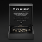 Infinity Name Bracelet - For the Man Who Holds Us Together