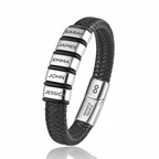 Family Forever - Personalized Leather Bracelet
