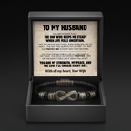 Infinity Name Bracelet - For the Man Who Holds Us Together