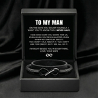 "To My Man" - Infinity Personalized Bracelet
