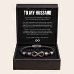 Infinity Name Bracelet - For the Man Who Holds Us Together