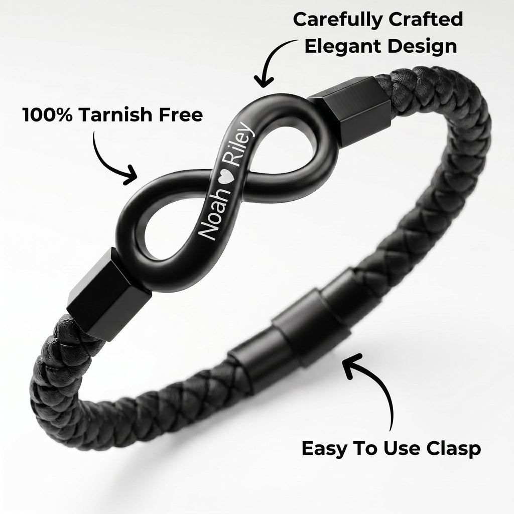 "To My Husband" - Infinity Personalized Bracelet