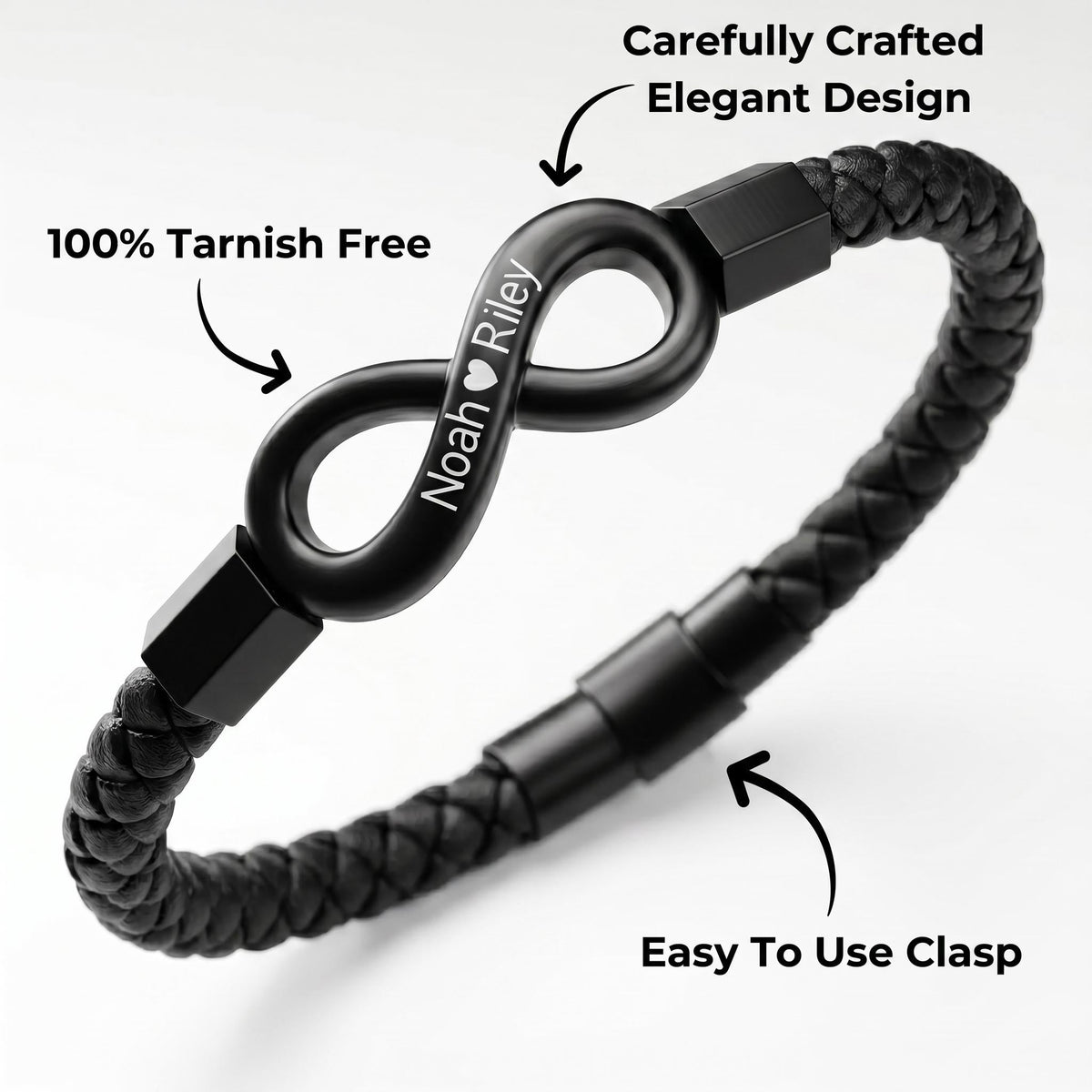 "To My Husband" - Infinity Personalized Bracelet