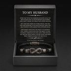 Infinity Name Bracelet - For the Man Who Holds Us Together