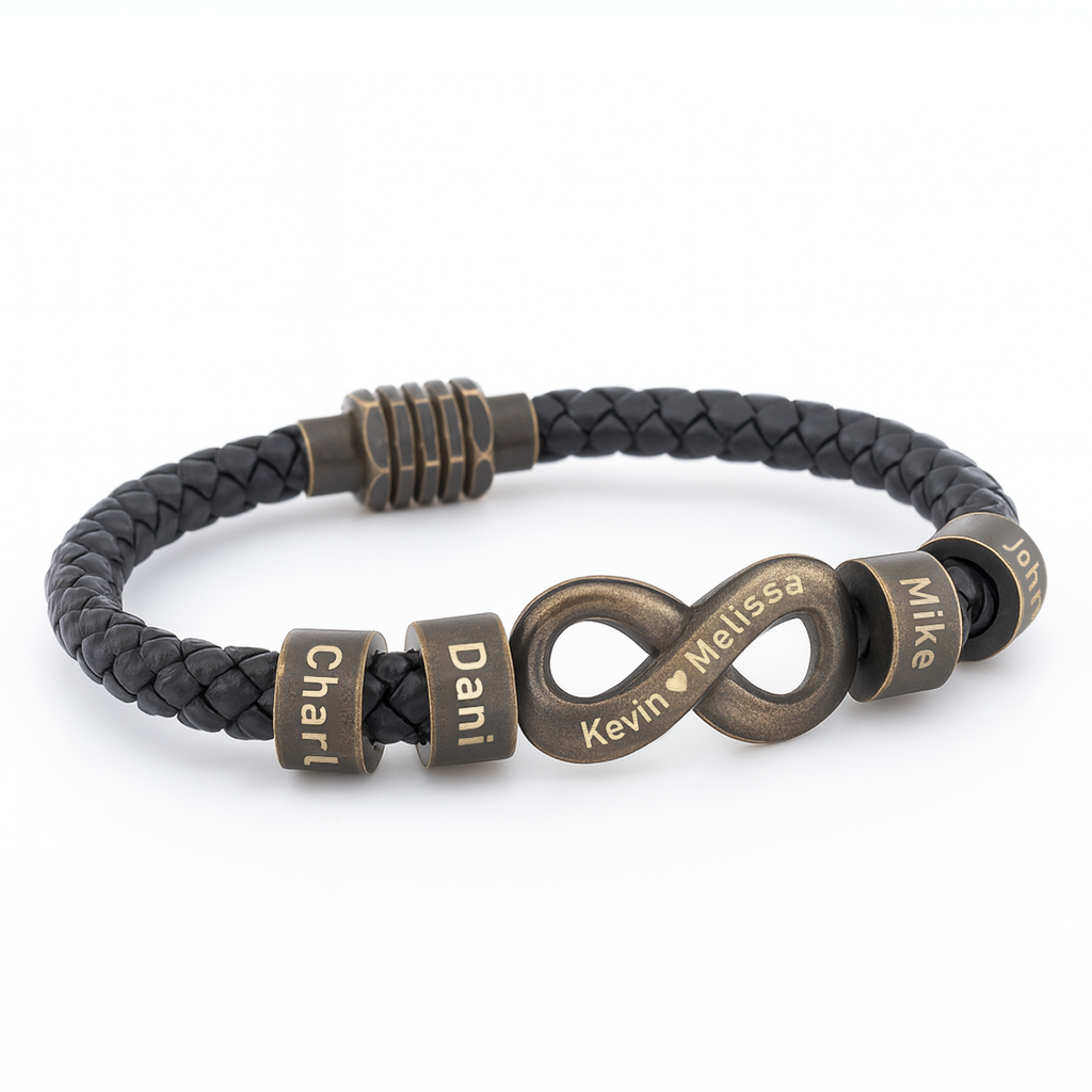 Infinity Name Bracelet - For the Man Who Holds Us Together
