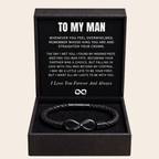 To My Man Infinity Personalized Bracelet