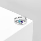 Personalized Birthstone Couples Ring