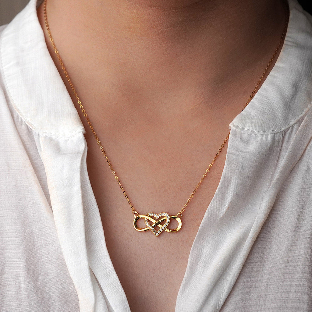 Forever Love – Personalized Infinity Heart Necklace with LED Gift Box