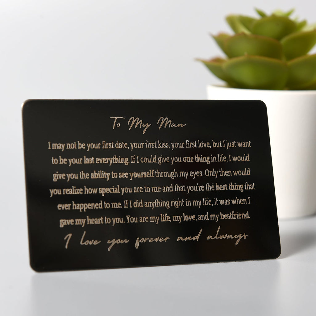 "Your Last Everything" Card and Customized Wallet Gift Set