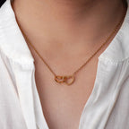 "Two Hearts, One Love" Engraved Necklace in a Luxury Gift Box